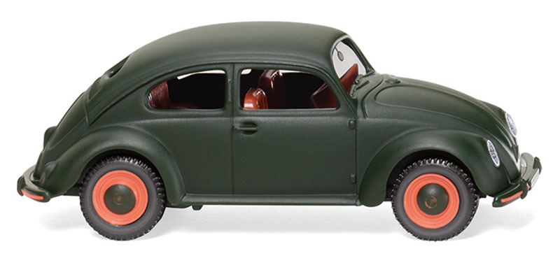 Volkswagenフォルクスワーゲン ビートル ダークマットグリーン 旧車 模型 モデル / Wiking 1/87 ミニカー 模型