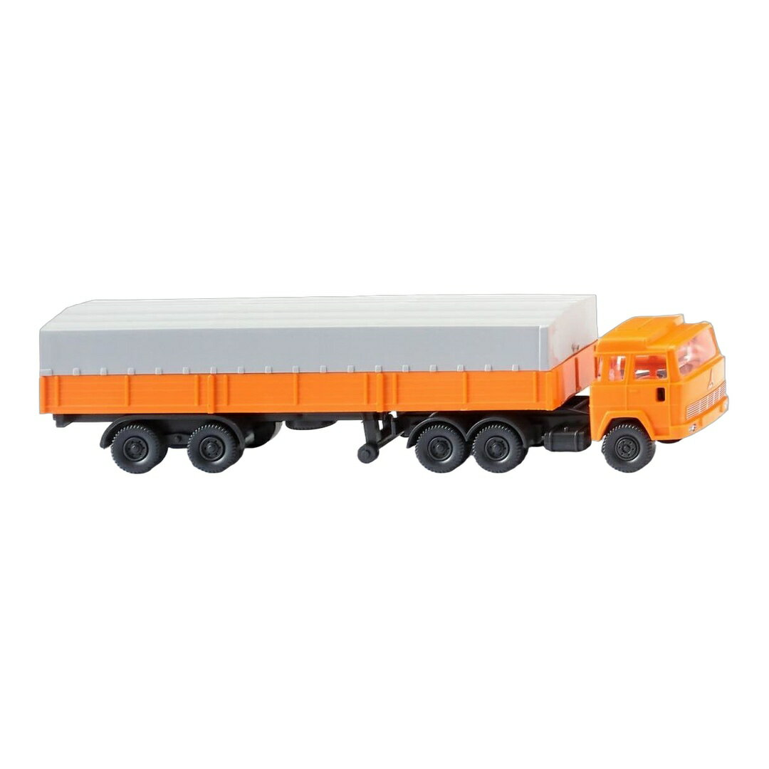 Rakuten - マギルス フラットベッド セミトレーラー オレンジ / Wiking 1/160 トラック模型