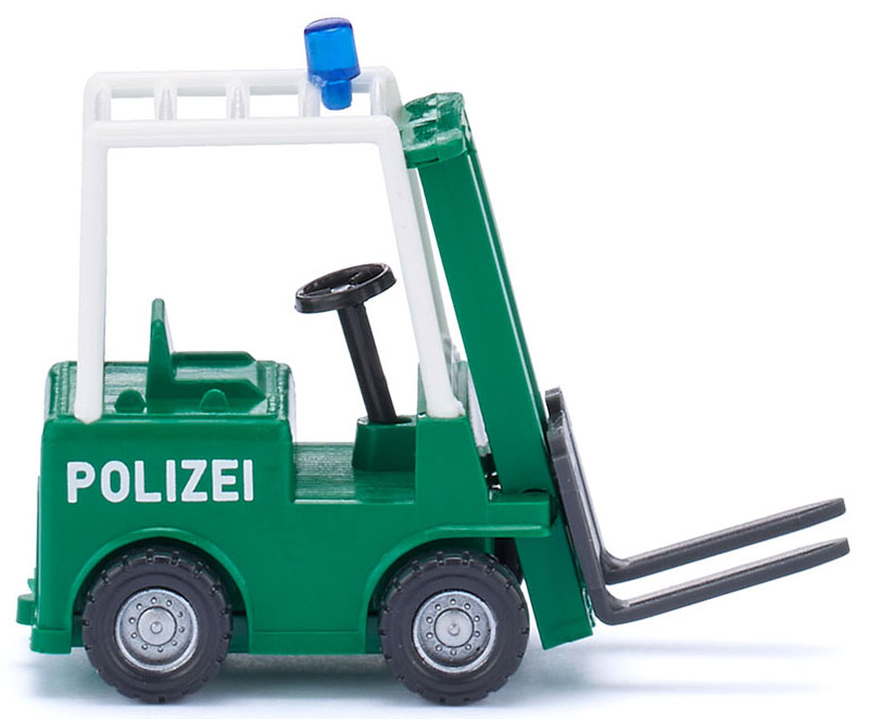 フォークリフト Polizei 警察仕様 働く車 模型 ダイキャスト モデル インテリア / Wiking 1/87 ミニカー 模型