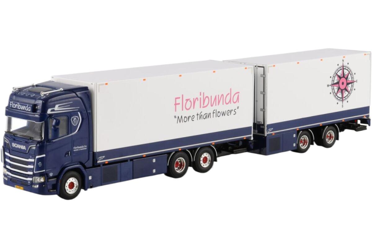 Floribunda Scaniaスカニア S Highline CS20H reefer-Combi冷蔵コンビ トラック 模型 /WSI 1/50