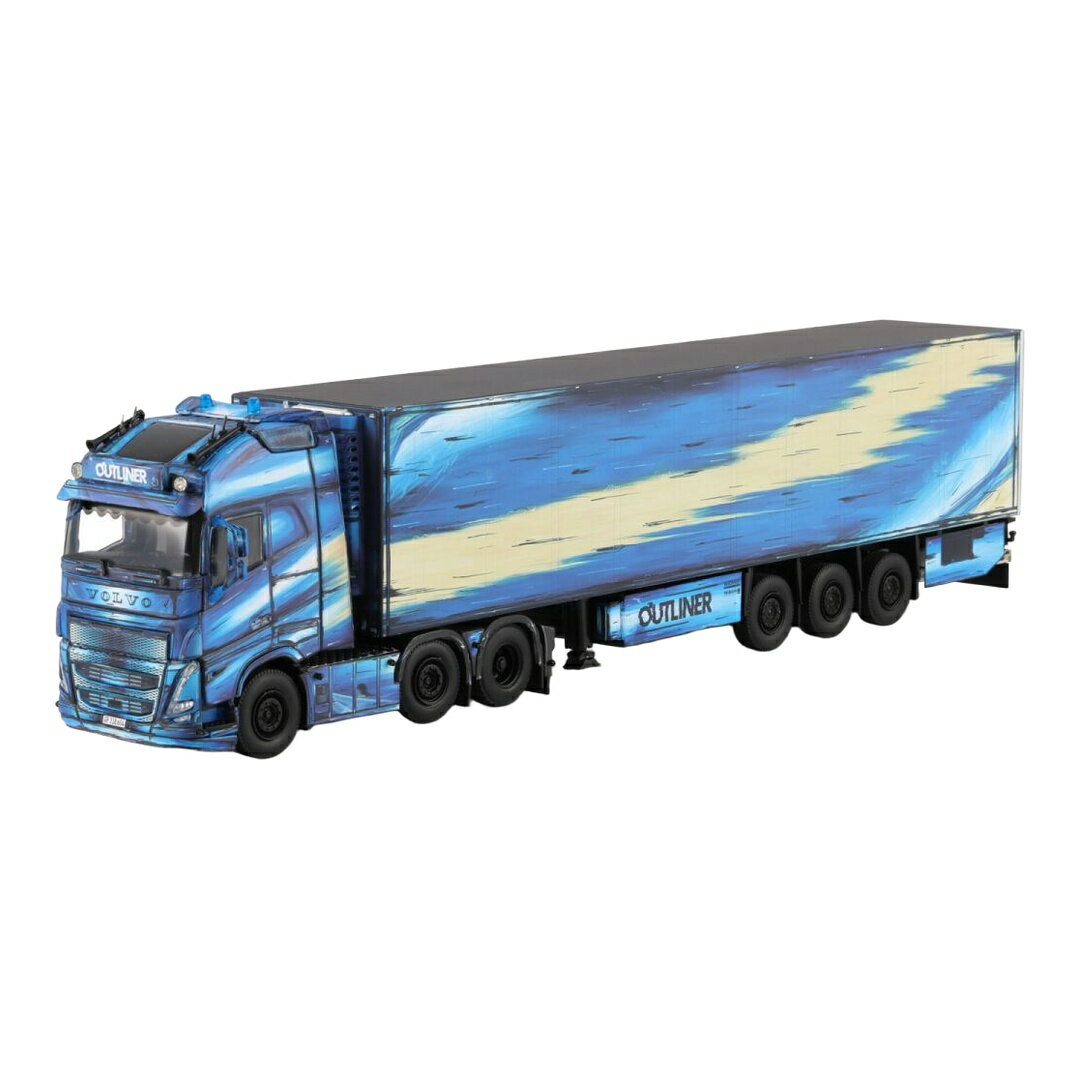 Thomann Outliner ボルボ FH5 グローブトロッター ツインステア 冷凍冷蔵セミトレーラー / WSI 1/50 ミニカー トラック模型
