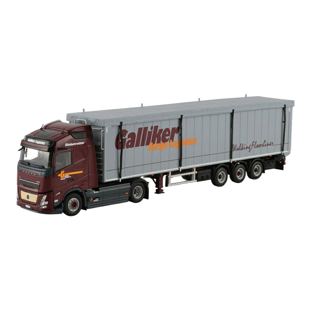 Galliker ボルボ FH Aero グローブトロッター ボリュームセミトレーラー / WSI 1/50 トラック模型