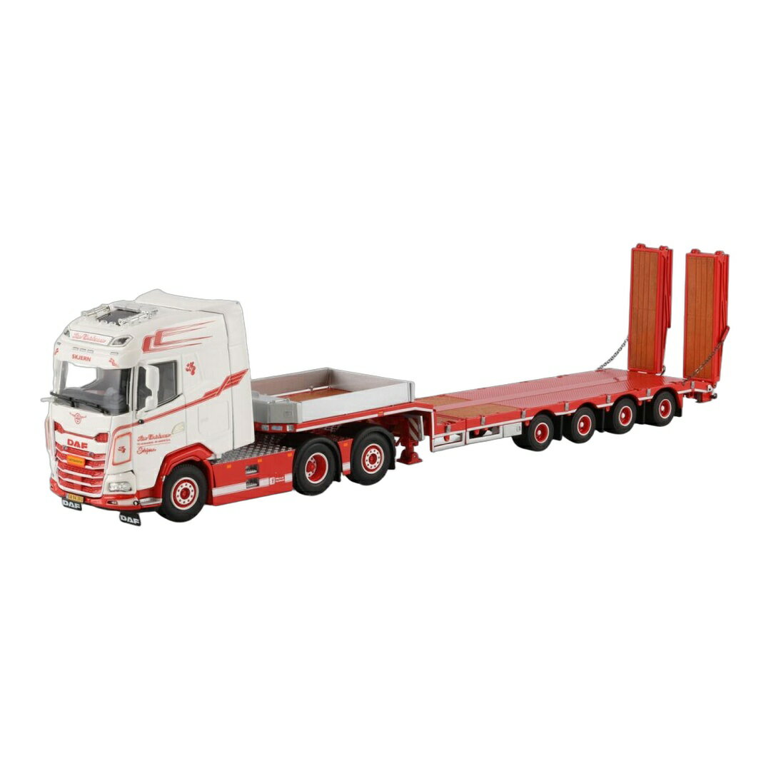 Rakuten - Kim Christensen DAF XG 6x2 スロープ付き ローローダー 4軸 重機運搬車 / WSI 1/50 トラック模型