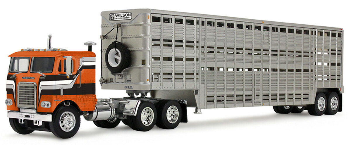 Freightlinerフレイトライナー COE in Orange and Black with 45 Wils / DCP 1/64 模型