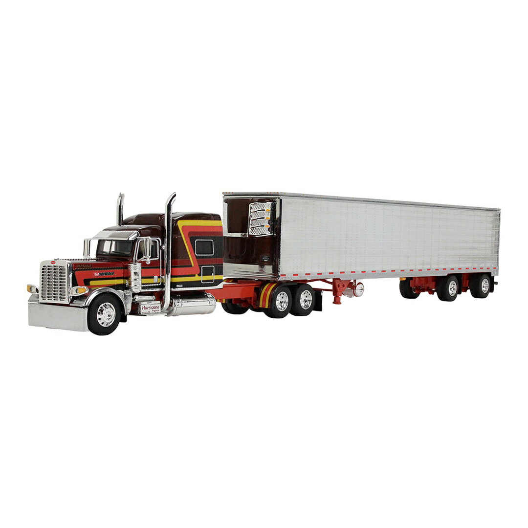 ピータービルト 389 53フィート リーファートレーラー ハリケーンエクスプレス Peterbilt 389 with 53' reefer trailer HURRICANE / FIRST GEAR 1/64 ミニカー トラック模型
