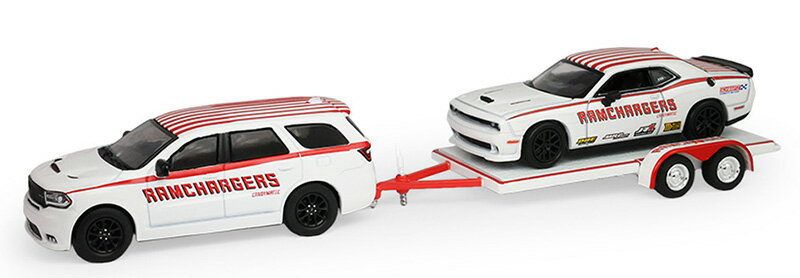 Ramchargers 2018 Dodgeダッジ Durango and 2016 Dodgeダッジ Ch / Greenlight 1/64 ミニカー