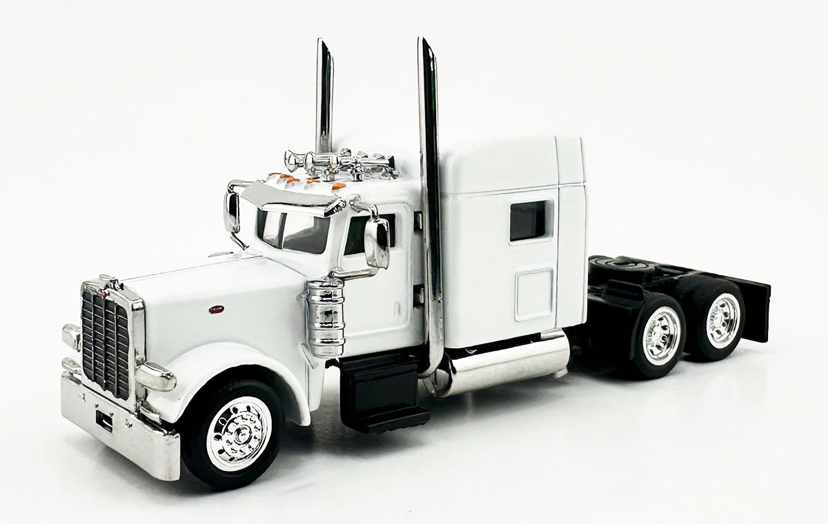 Peterbiltピータービルト 389 with Sleeper Cab Whiteホワイト / HO LOGISTICS 1/87 模型
