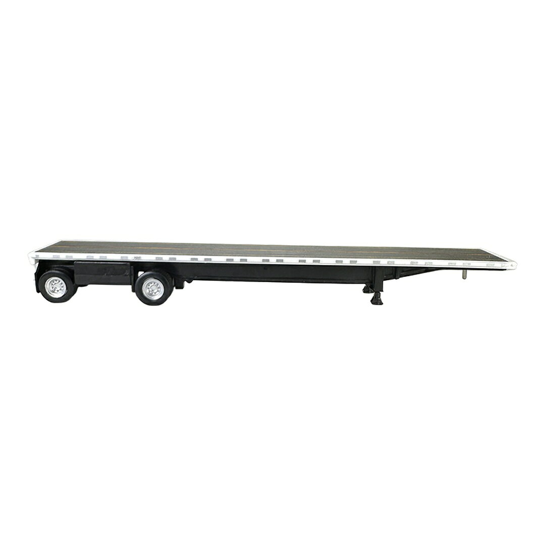 High Boy Spread Axle Flat Bed Trailer Whiteホワイト / HO LOGISTICS 1/87 模型