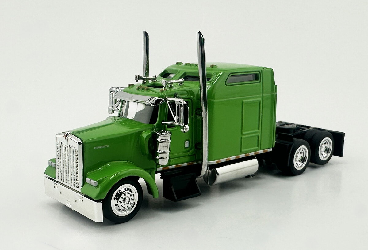 Kenworthケンワース W900L 2 Axle Sleeper Cab Lime Green / HO LOGISTICS 1/87 模型