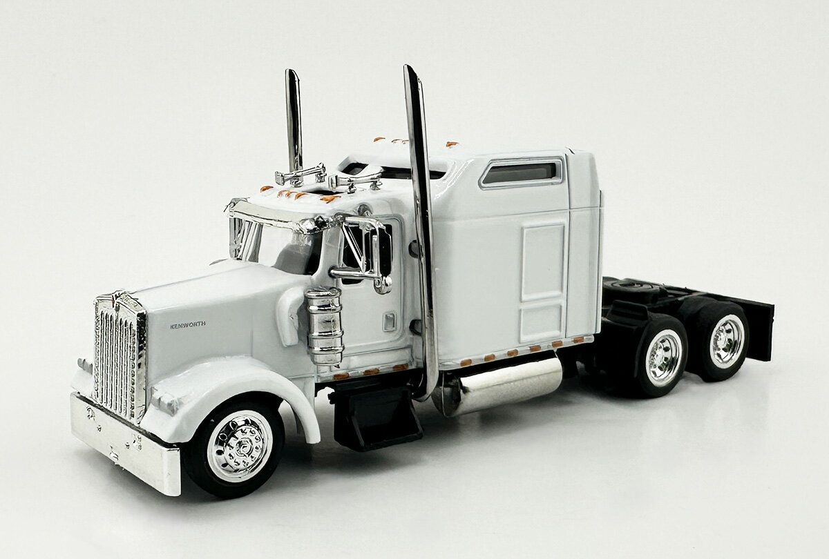 Kenworthケンワース W900L 2-Axle Sleeper Cab Whiteホワイト / HO LOGISTICS 1/87 模型