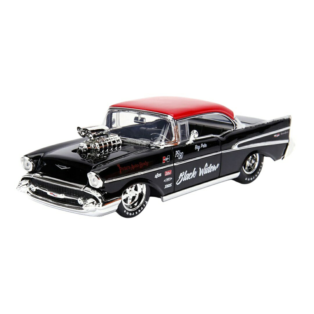 Rakuten - Chevroletシボレー Black Widow Big Pete 1957 Bel Air in / JADA 1/24 模型