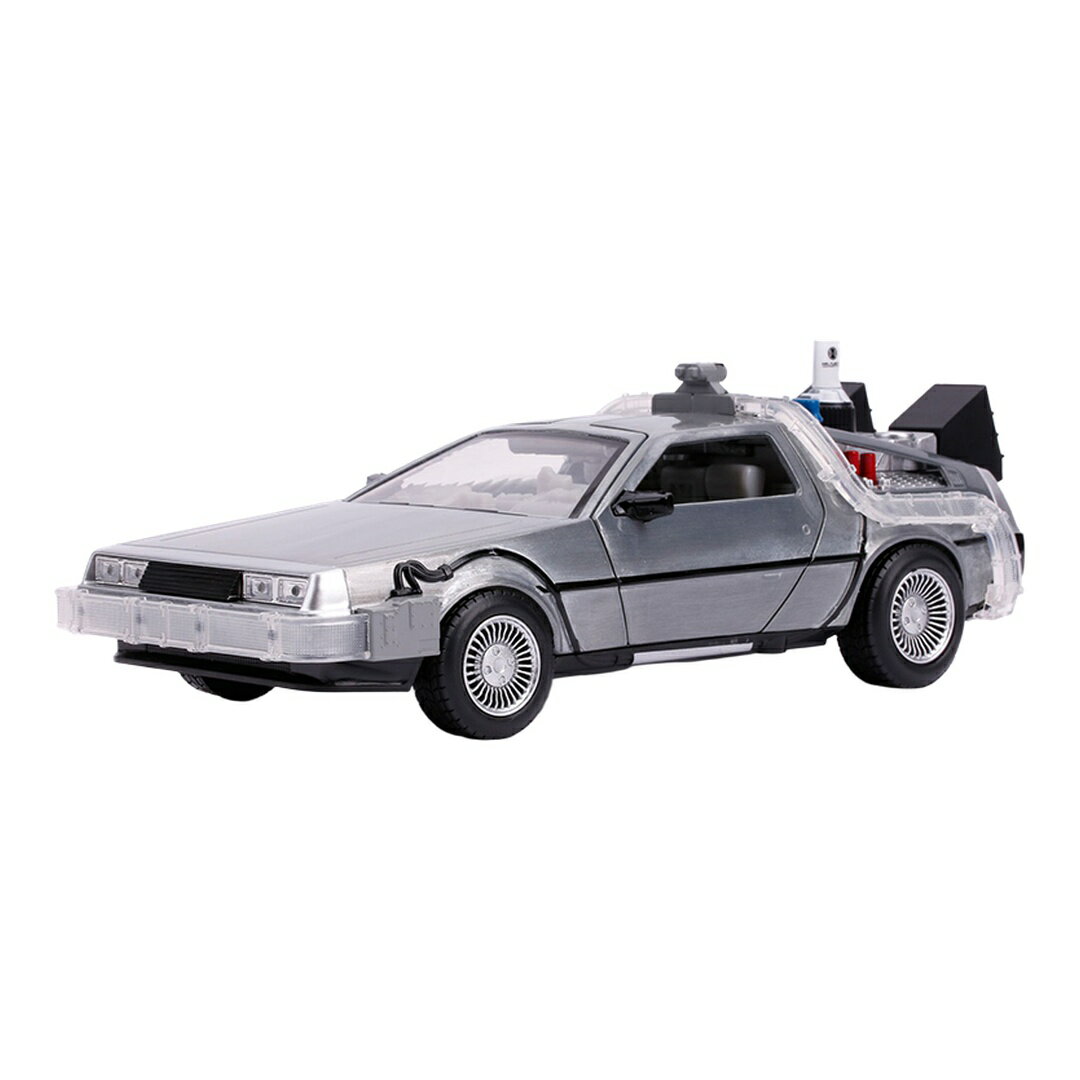DeLoreanデロリアン Time Machine with Light Back to the Fut / JADA 1/24 模型