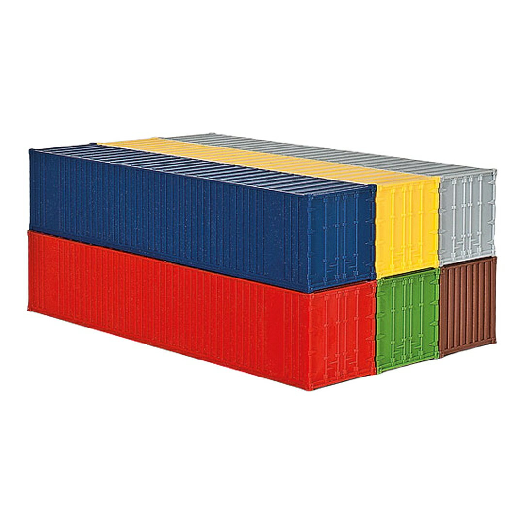 40ft Containers 6-Piece Plastic Model Kit / Kibri 1/87 模型