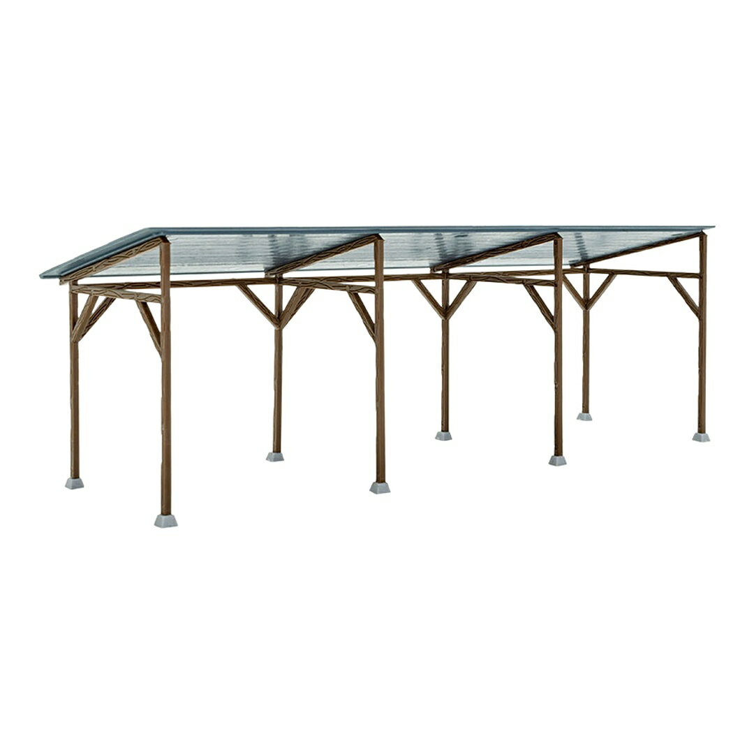 Wooden Carport 木製カーポート Plastic Model Kit / Kibri 1/87 模型