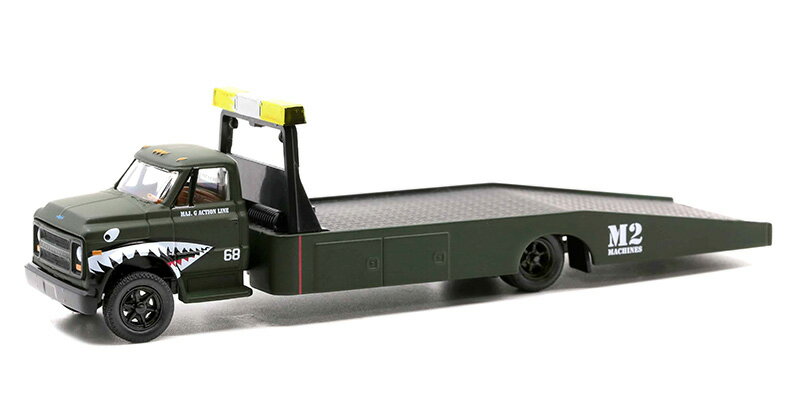 乐天商城 - Chevroletシボレー MAJ G Action Line 1968 C60 Ramp Truckトラック / M2MACHINES 1/64 模型