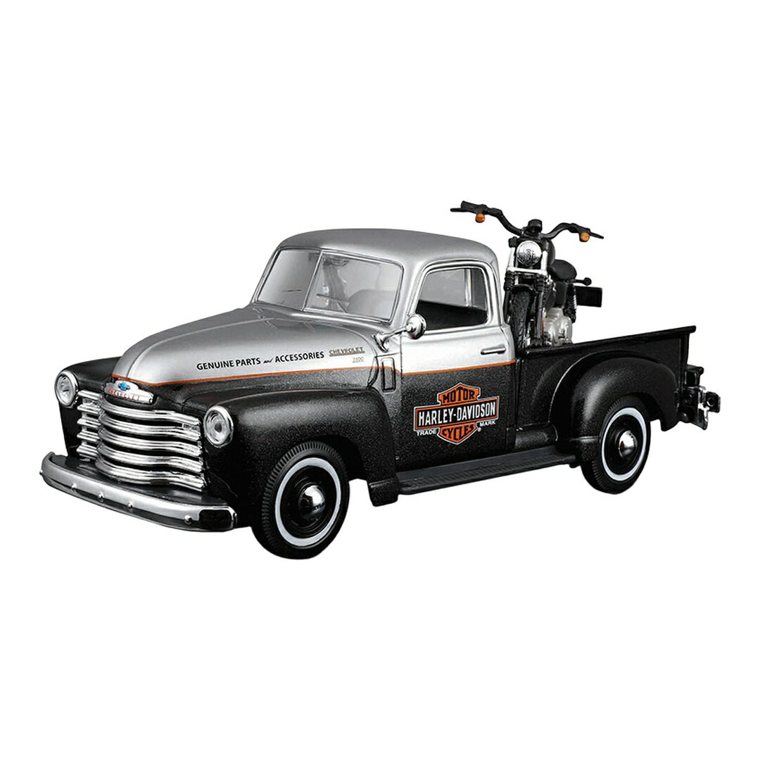 Rakuten - Chevroletシボレー 3100 Pickup Truck 1950 Harley Davidsonハーレーダビッドソン / MAISTO 1/24 模型