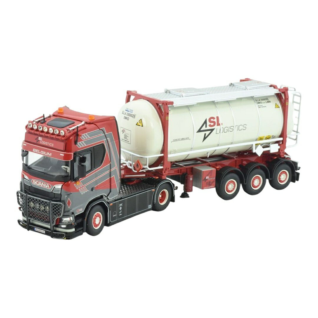 SL Logistics スカニア S530 V8 4x2 タンクコンテナセミトレーラー / Tekno 1/50 ミニカー トラック模型