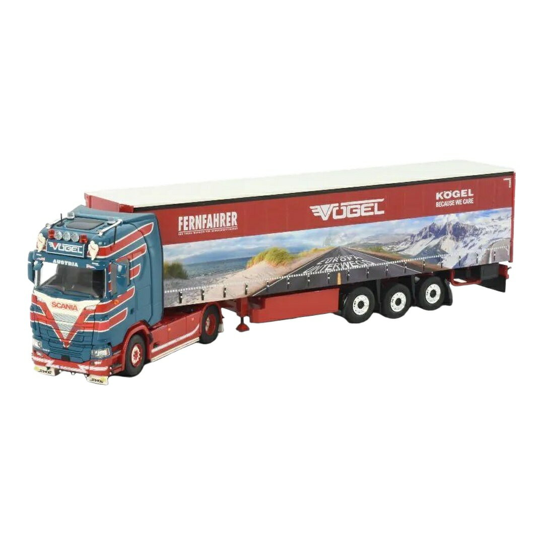 Vogel Fernfahrer スカニア Next Gen 540S Highline カーテンサイドセミトレーラー / Tekno 1/50 ミニカー トラック模型