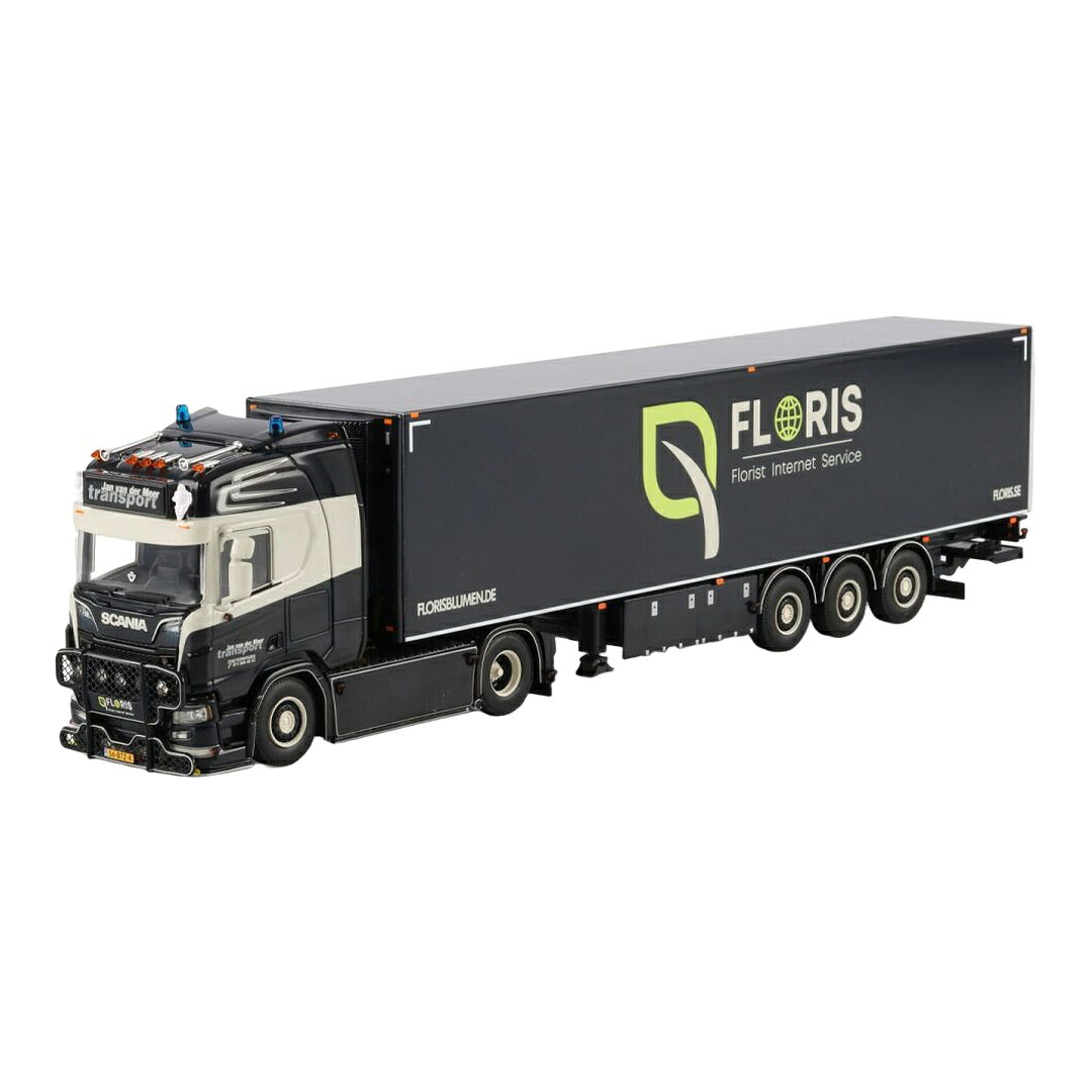 Jan van der Meer スカニア R Highline CR20H 冷凍冷蔵セミトレーラー / WSI 1/50 ミニカー トラック模型