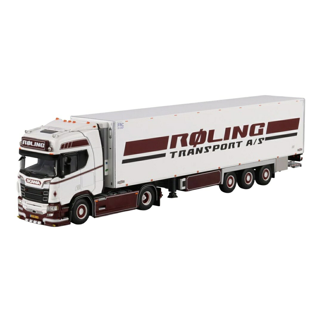 Roling スカニア R Highline CR20H 4x2 冷凍セミトレーラー 3軸 / WSI 1/50 ミニカー トラック模型