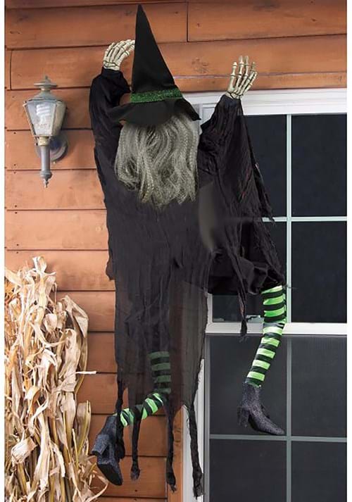 152cm クライミング ウィッチ ウォール デコレーション ハロウィン 壁掛け 魔女 飾り 約152cm