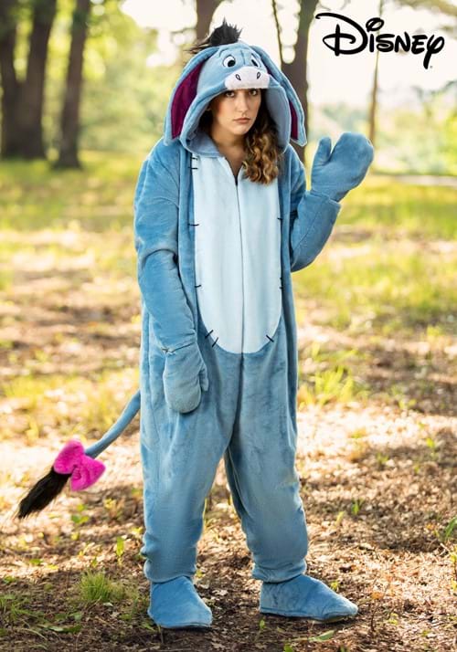 デラックス ディズニー くまのプーさん イーヨー コスチューム 大人用 コスプレ衣装 (結婚式、仮装、ハロウィン） 大人女性