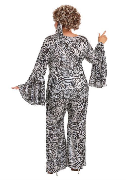 Foxy disco dama para mujeres traje de Halloween de gran tamaño — vista 2