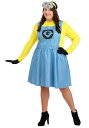 大きいサイズ Minion コスチュームドレス レディースイベント ハロウィン コスプレ 大人女性