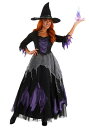 レディース ミッドナイト パープル ウィッチ コスチュームイベント ハロウィン コスプレ 大人女性