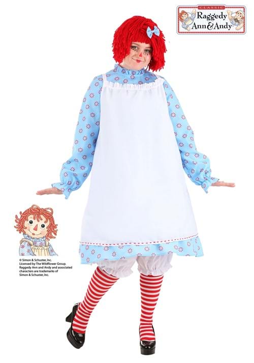 エクスクルーシブ Raggedy Ann 女性用 ハロウィンコスチューム 大きいサイズ