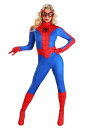 レディース プレミアム クラシック Spider-Man コスチュームイベント ハロウィン コスプレ 大人女性