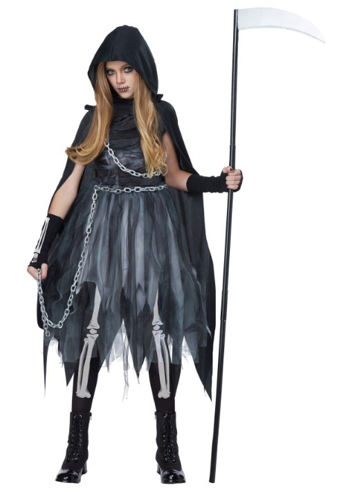 女の子用 死神コスチューム ハロウィン コスプレ衣装
