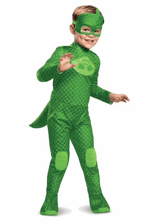 PJ Masks ゲッコー コスプレ コスチューム キッズ ハロウィン 仮装 ヒーロー アニメ 衣装 子供 男の子 光る イベント パーティー 学園祭 文化祭