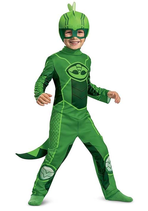 PJ Masks ゲッコー コスプレ コスチューム 幼児用 ハロウィン 仮装 ヒーロー 衣装 子供 男の子 イベント パーティー ジャンプスーツ セット