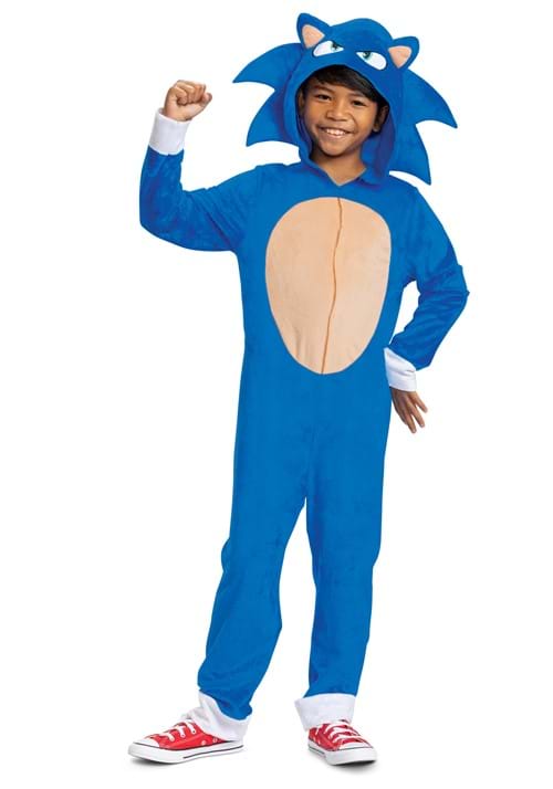 Sonic Cosplay Vestido Niños Halloween Vestido Sonic The Movie Vestido Niños Niños Juegos Personajes Eventos Fiestas Académicas Festivales Culturales Vestido