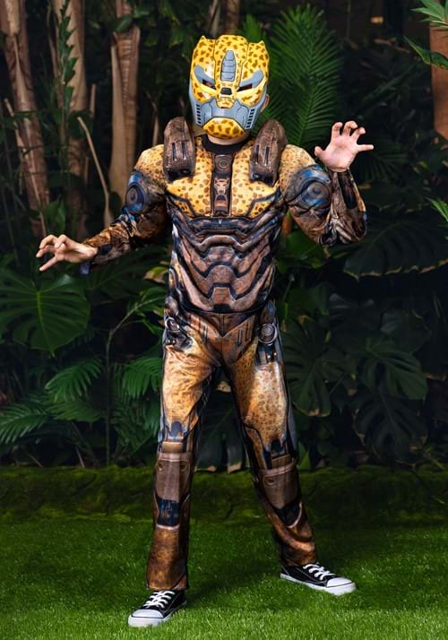 トランスフォーマー チーター コスプレ コスチューム キッズ ハロウィン 仮装 猛獣 ロボット 衣装 子供 男の子 イベント パーティー