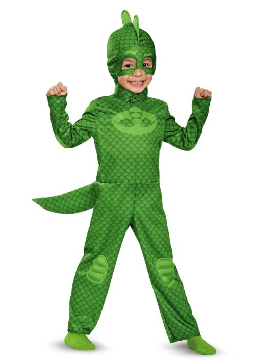 PJ Masks ゲッコー コスプレ コスチューム 幼児用 ハロウィン 仮装 ヒーロー アニメ キャラクター 子供用 男の子 ジャンプスーツ イベント パーティー 衣装