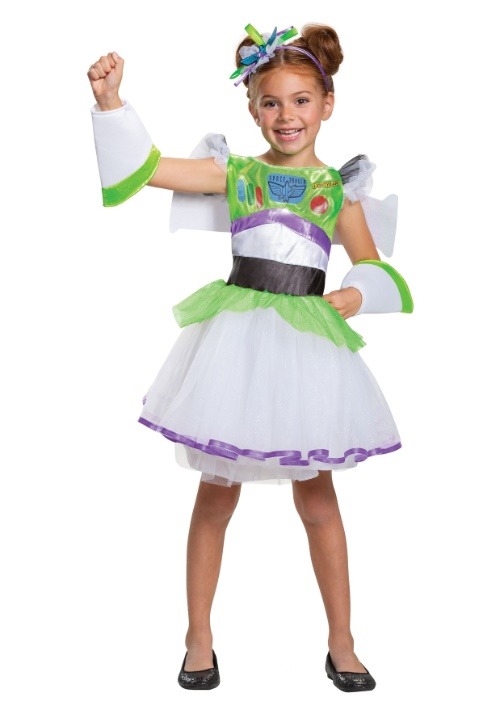 トイストーリー バズ・ライトイヤー コスプレ コスチューム キッズ ハロウィン 仮装 チュチュ ドレス 羽 ヘッドバンド 女の子 子供用 ..
