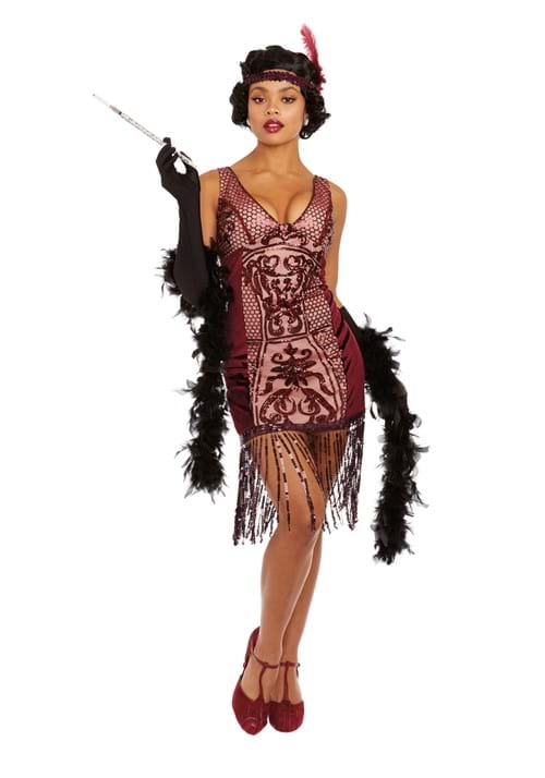 1920年代のフラッパードレスをイメージしたコスプレ衣装です。ハロウィン、仮装パーティー、ダンスイベントに最適な本格デザイン。 ▶ セット内容 ✓ ドレス ✓ ヘッドバンド ※ 記載以外の小物は付属しません。 ▶ サイズガイド（US規格） サイズバストウエストヒップ着丈Small86cm71cm97cm81cmMedium91cm76cm102cm84cmLarge97cm81cm107cm86cmX-Large102cm86cm112cm89cm ※ US規格のため日本サイズより大きめの場合あり。迷ったらワンサイズ下がおすすめ。 ▶ 仕様について米国製コスチュームの輸入品です。USA限定デザイン。素材: ポリエステル・スパンデックス。縫製に個体差がある場合があります。 ▶ お届けについて納期の目安を必ずご確認ください。※ 在庫状況により変動あり。9-10月は注文集中のためお早めに。