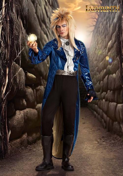 ラビリンス デラックス ジャレス コスプレ コスチューム メンズ ハロウィン 仮装 魔王 魔法使い 衣装 大人用 80年代 映画 イベント パーティー