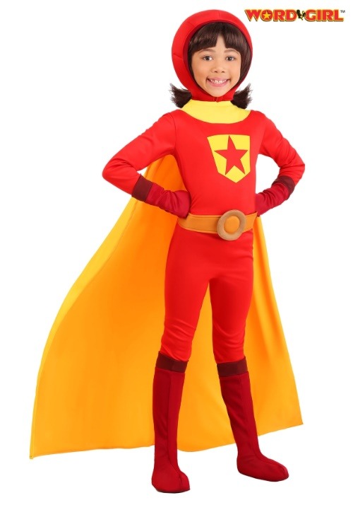 Word Girl コスプレ コスチューム キッズ ハロウィン 仮装 ヒーロー アニメ キャラクター 衣装 子供用 女の子 イベント パーティー 学園祭 文化祭