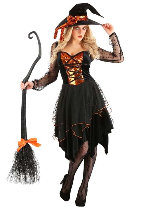 Costume - 星空の魔女 コスプレ コスチューム レディース ハロウィン 仮装 魔法使い 衣装 大人 女性 イベント パーティー 占い師 ファンタジー ダーク コスチューム