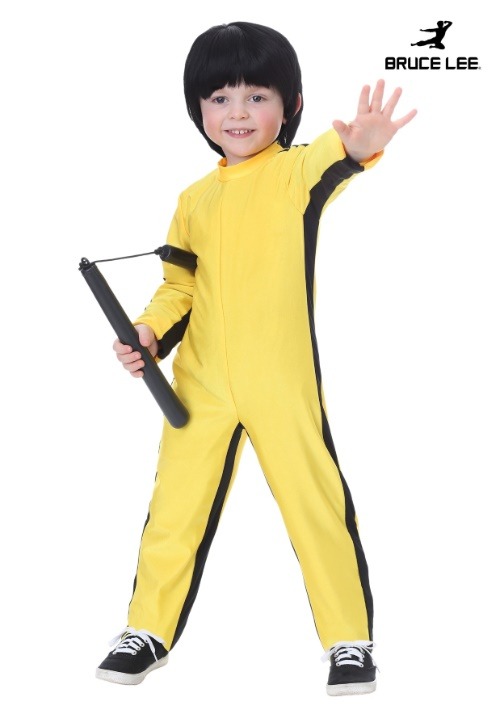 ブルース リー コスプレ コスチューム 幼児用 ハロウィン 仮装 カンフー 衣装 子供用 ジャンプスーツ イベント パーティー 武道家