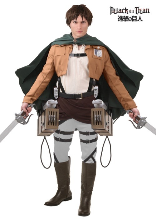 進撃の巨人 エレン・イェーガー コスプレ コスチューム メンズ ハロウィン 仮装 調査兵団 衣装 大人用 イベント パーティー
