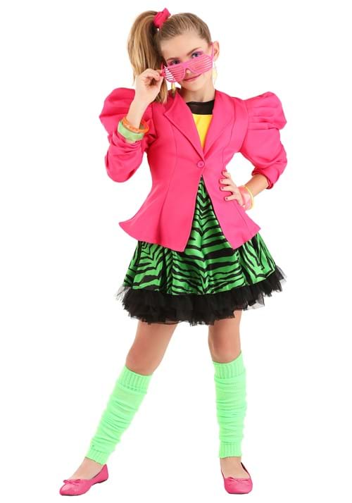 Rakuten - 80年代ガール コスプレ コスチューム キッズ ハロウィン 仮装 女の子 ディスコ レトロ 衣装 子供用 イベント パーティー 文化祭 学園祭 ダンス 舞台 発表会 撮影会