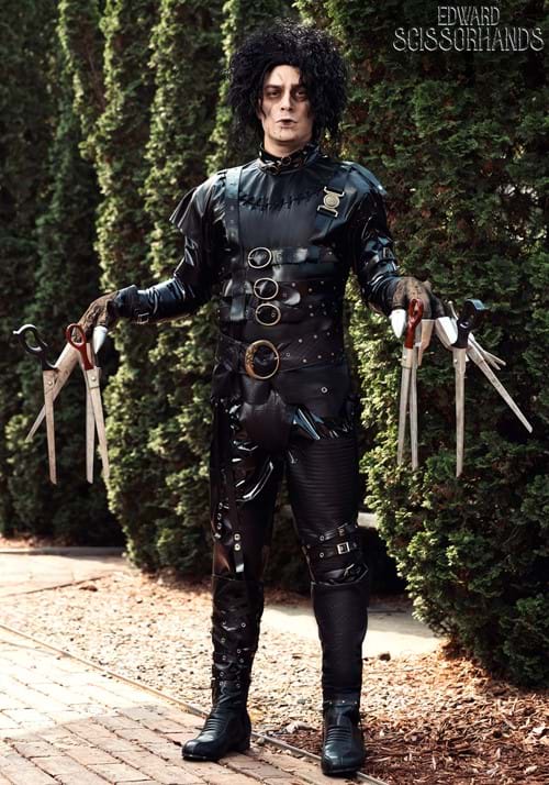 Edward Scissorhands シザーハンズ コスプレ コスチューム メンズ ハロウィン 仮装 映画 キャラクター 衣装 大人用 イベント パーティー