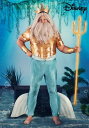 ディズニー リトルマーメイド トリトン王 メンズ 大きいサイズ コスチューム イベント 仮装 ハロウィン コスプレ衣装