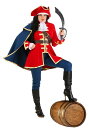 女性用海賊船長コスチューム レディース 大人 女性 ハロウィン コスプレ衣装