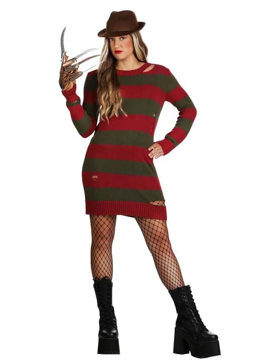 ナイトメア・オン・エルム街 ダメージ加工 セーターワンピース レディース 大人 女性 ハロウィン コスプレ衣装