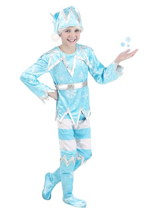 ジャックフロスト コスプレ コスチューム キッズ ハロウィン 仮装 冬の妖精 氷の精 衣装 子供用 男の子 イベント パーティー 文化祭 学園祭 コスプレ衣装